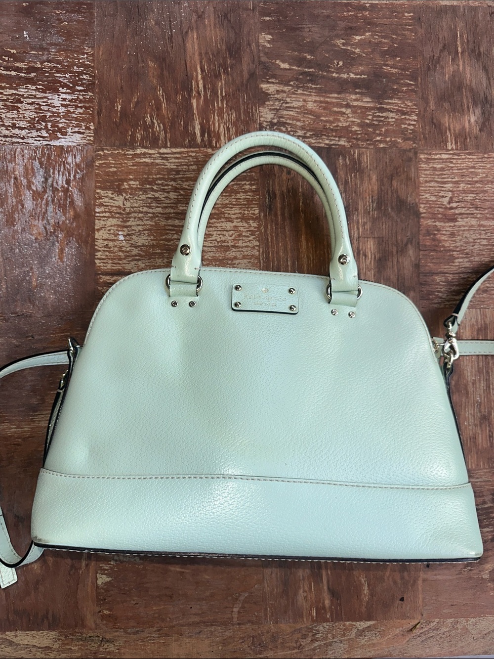 Kate Spade Structured Dome Wellesley Rachelle Satchel Handbag  in Mint